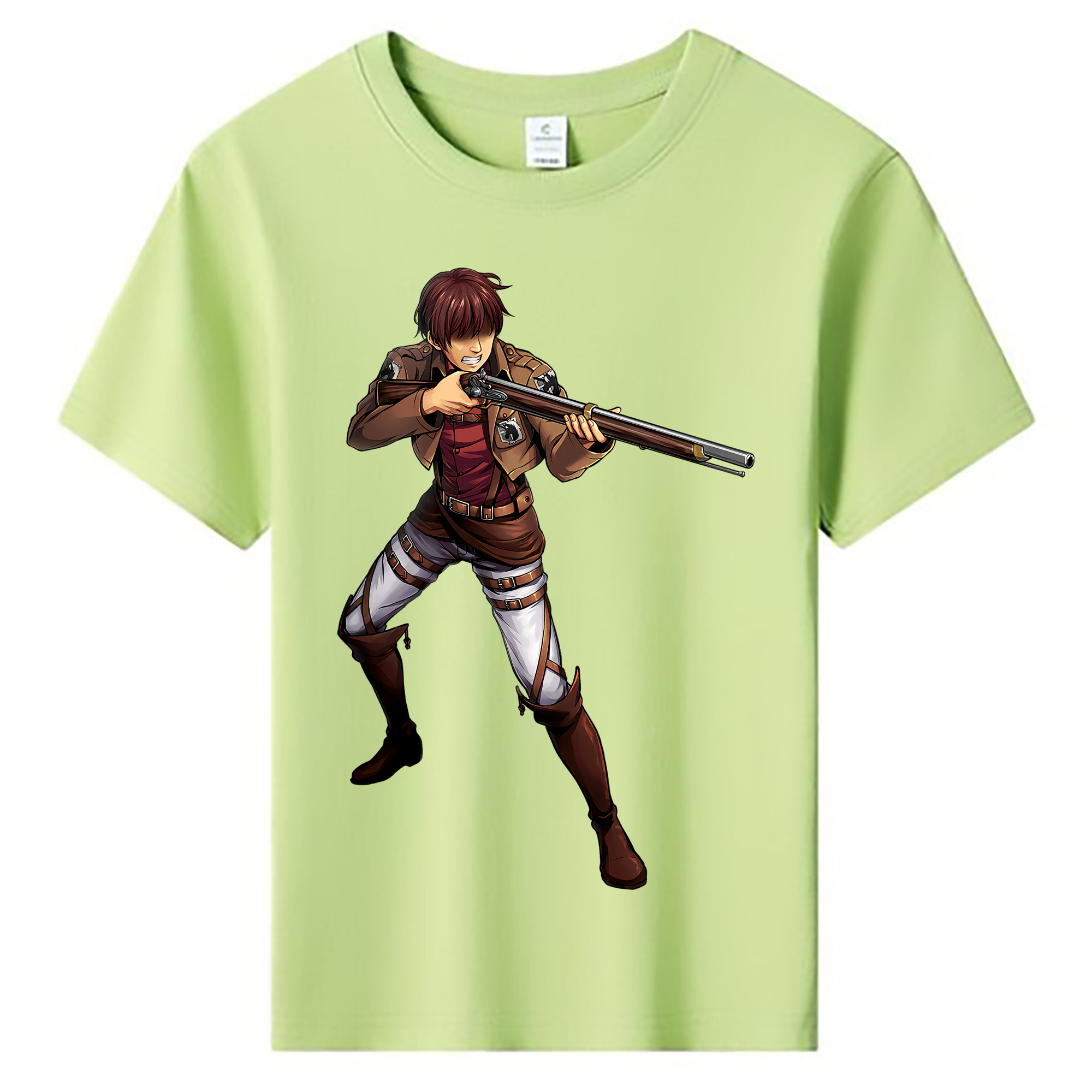 （画像用） 進撃の巨人 Attack on Titan 綿100％キッズTシャツ（フロントプリント）